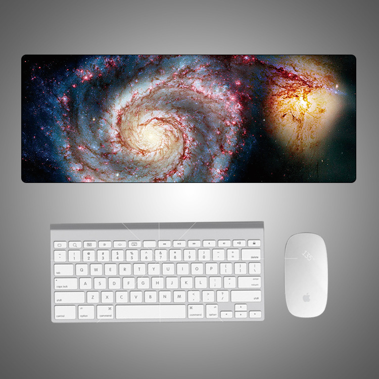 Starry Sky Large Writing Desk Mats Laptop Mouse Mat Mouse Pad Cute Mouse Pad Gaming Deskpad for Office Home Gamer 80x30: 8-800x300x2mm