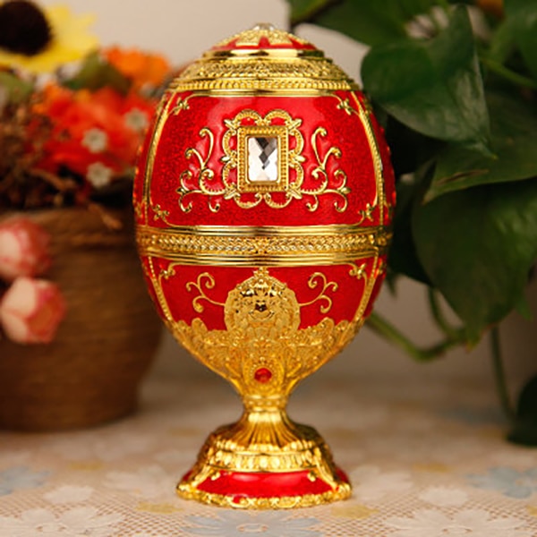 European Painting Ornaments Toothpick Box Castle Egg Shaped Toothpick Party