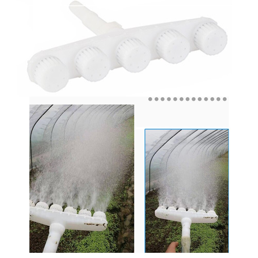 Agrarische Outdoor Sprinkler Gazon Hoofd Tuin Watering Yard Fog Draagbare Plastic Industrie Cooling Verneveling Nozzle Kas