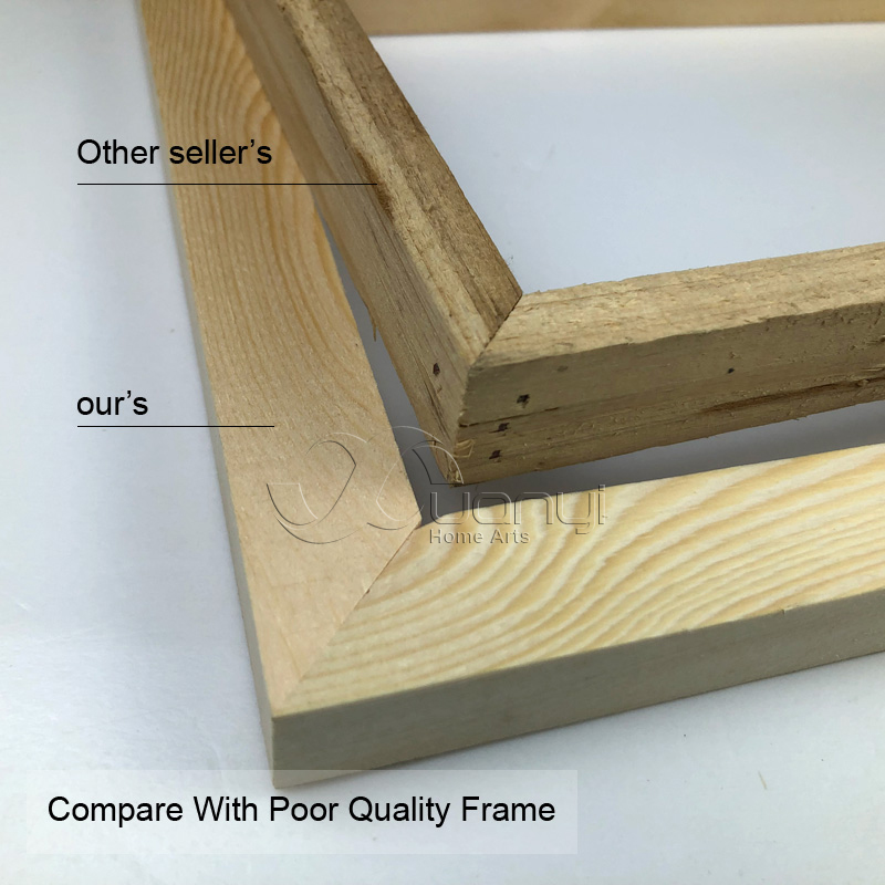 Best Natural Wooden Frame For Canvas Oil Painting For Picture Photo Poster Diy Inner Frame