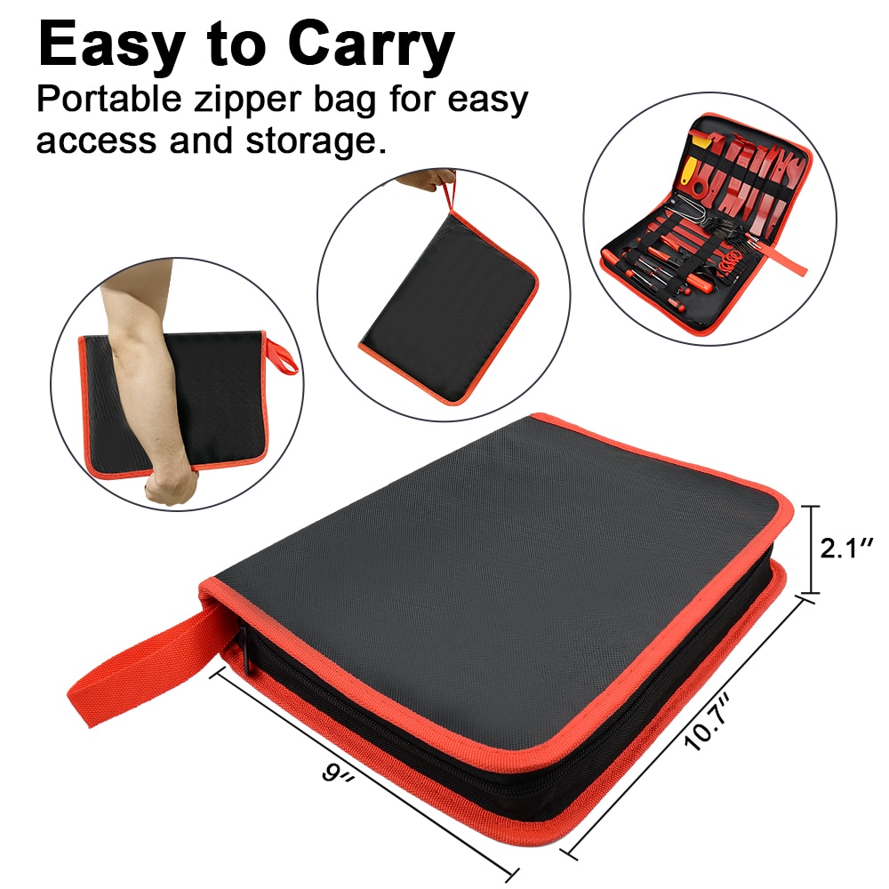 Auto Trim Removal Tools Kit Auto Panel Dash Audio Radio Removal Installer Repair Pry Gereedschap Kit Sluiting Removal Tool