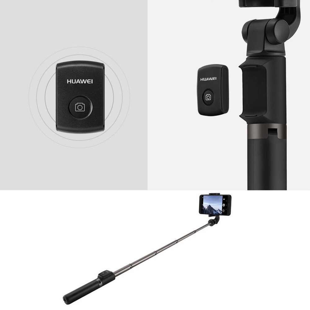 Huawei 3 em 1 vara sem fio bluetooth selfie para iphone android dobrável handheld monopod obturador remoto extensível mini tripé