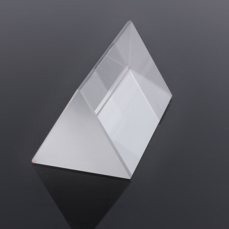 5cm JGS Triangular Prism Optical Glass Triple Physics Teaching Light Spectrum 2"