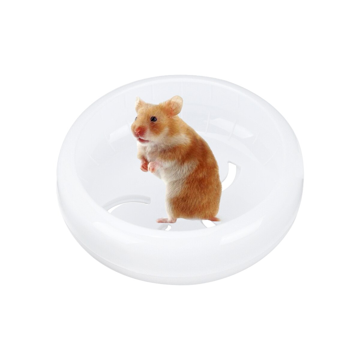 1Pc 14cm Multipurpose Wide Suitability Hamster Mice Gerbil Rat Exercise Wheel PP Run Disc Small Animal Pet)