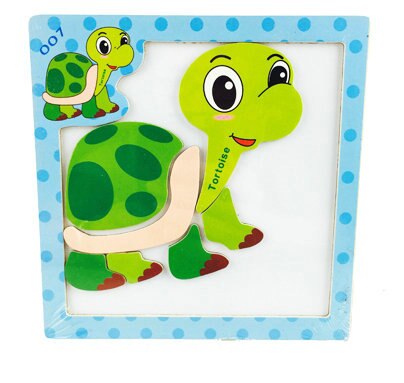 Kids Cartoon Animal Magnetic 3d Puzzles Wooden Toys Children Wood Educational jigsaw Baby Drawing Board Blackboard Toddler: Clear