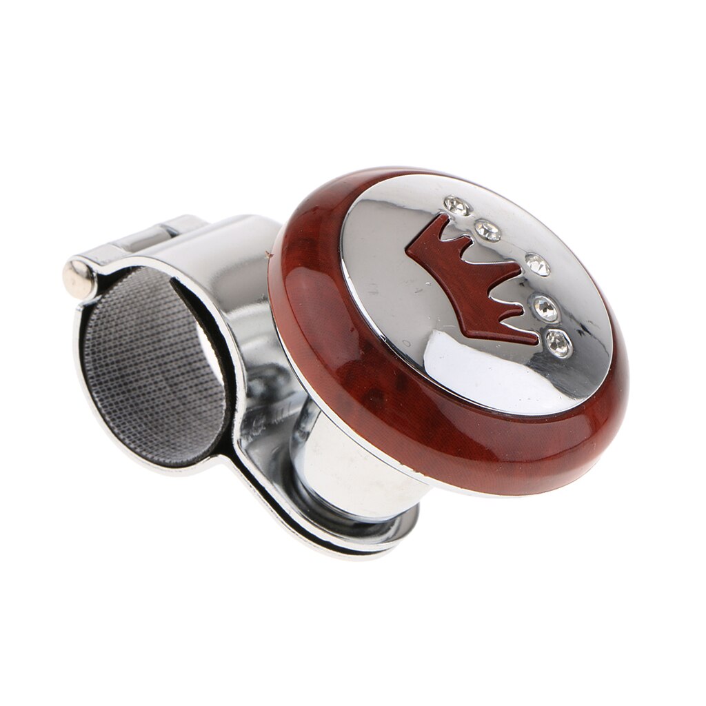 Steering Wheel Spinner Power Handle Knob w/ Stainless Steel Clip Adjustable