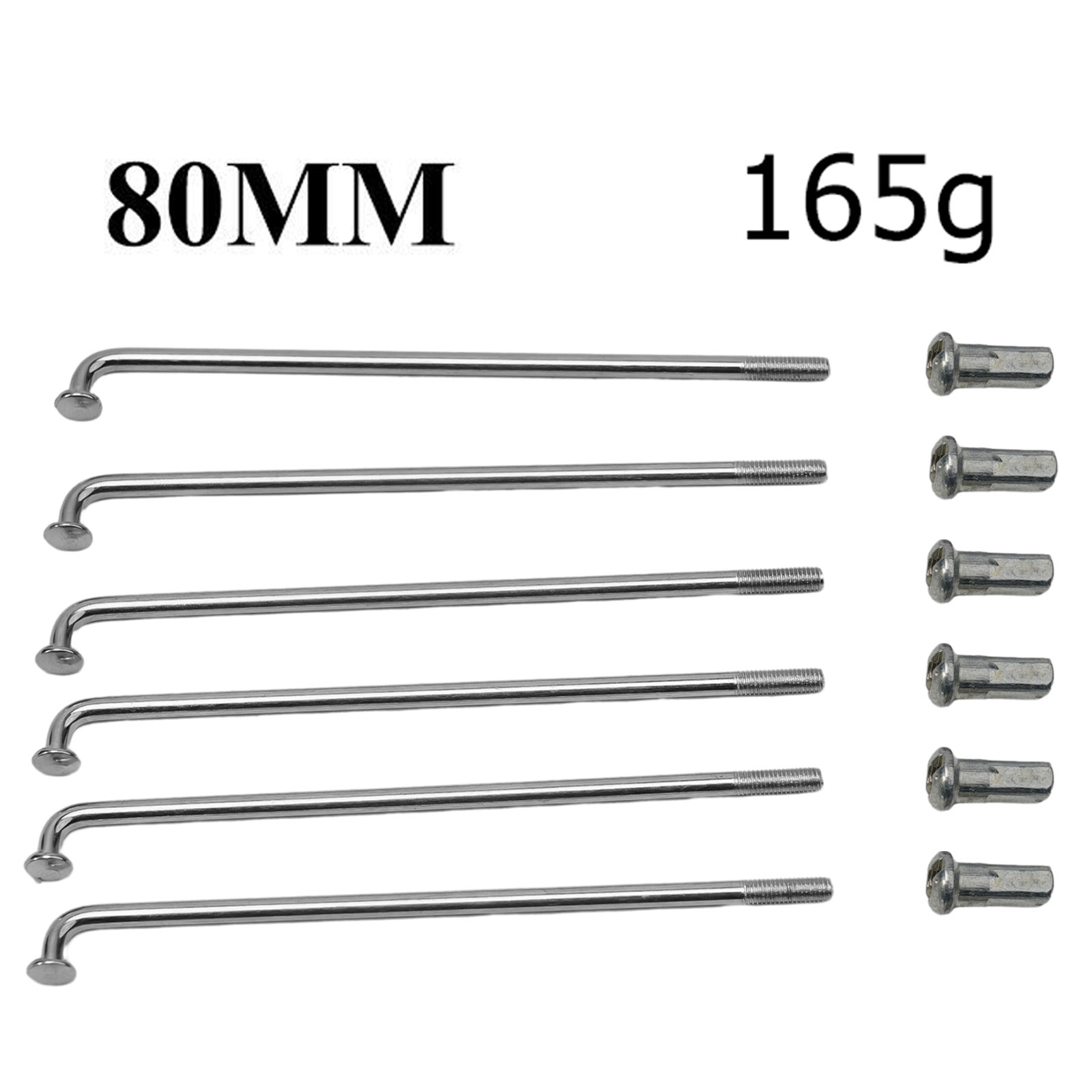 36 stücke 2,5mm Dicke 12G12K Elektrische Fahrrad Speichen Elektrische Fahrrad Batterie Bars Tragende Stahl Draht Speichen Ersetzen liefert: WHITE