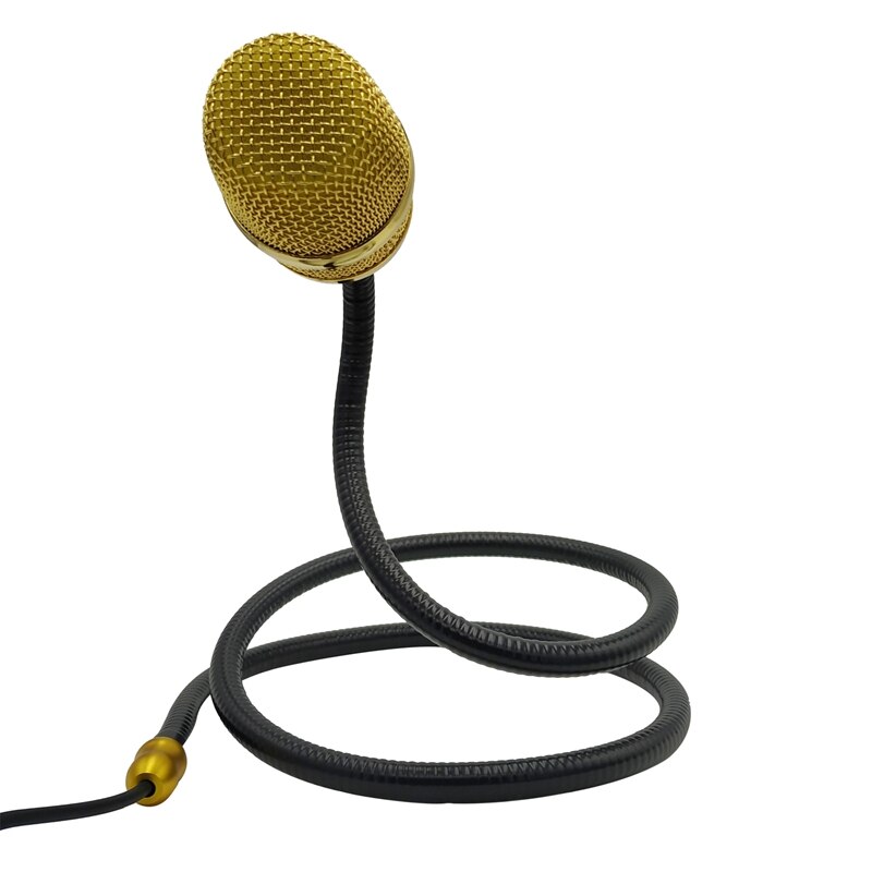 Microphone Lazy Hanging Neck Gooseneck Wired Microphone No Bracket Needed Street Singing Performance