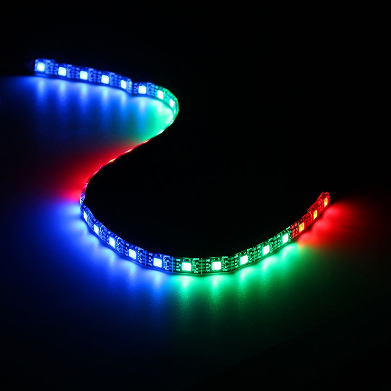 Coolmoon 40cm Magnetic RGB LED BackLight Strip Light With 30pcs LED 4 Pin Digital Light Lamp Lighting Kit For PC Computer Case