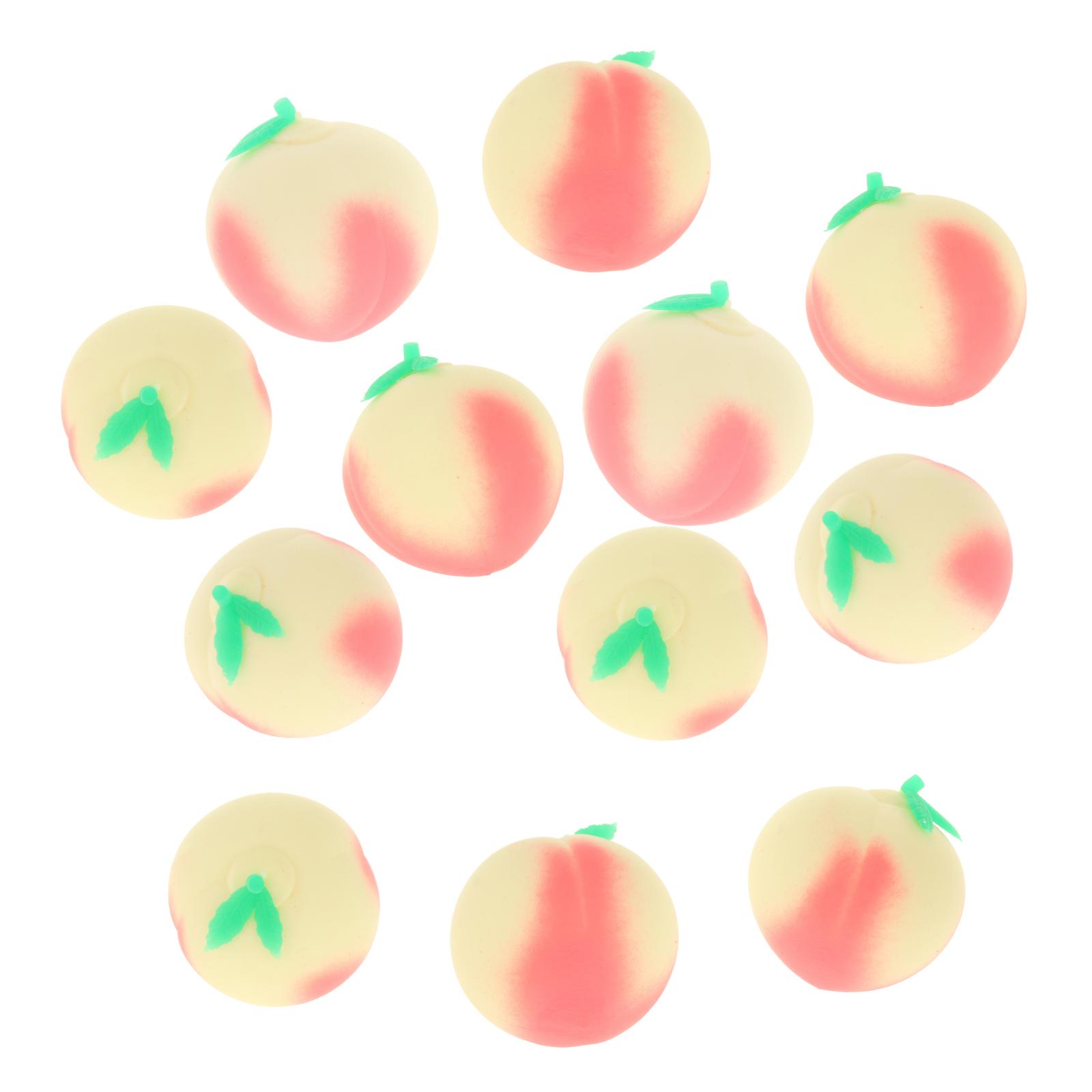 Soft Squishy Peach Fidget Stress Toy Cute Fruit Collection Decorative Props