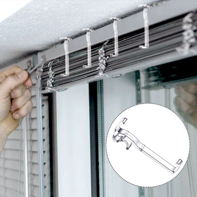 QX2E Volant Clips Clear Plastic Volant Retainer Clips Verborgen Volant Clips Blind Volant Clips Venster Blind Clips