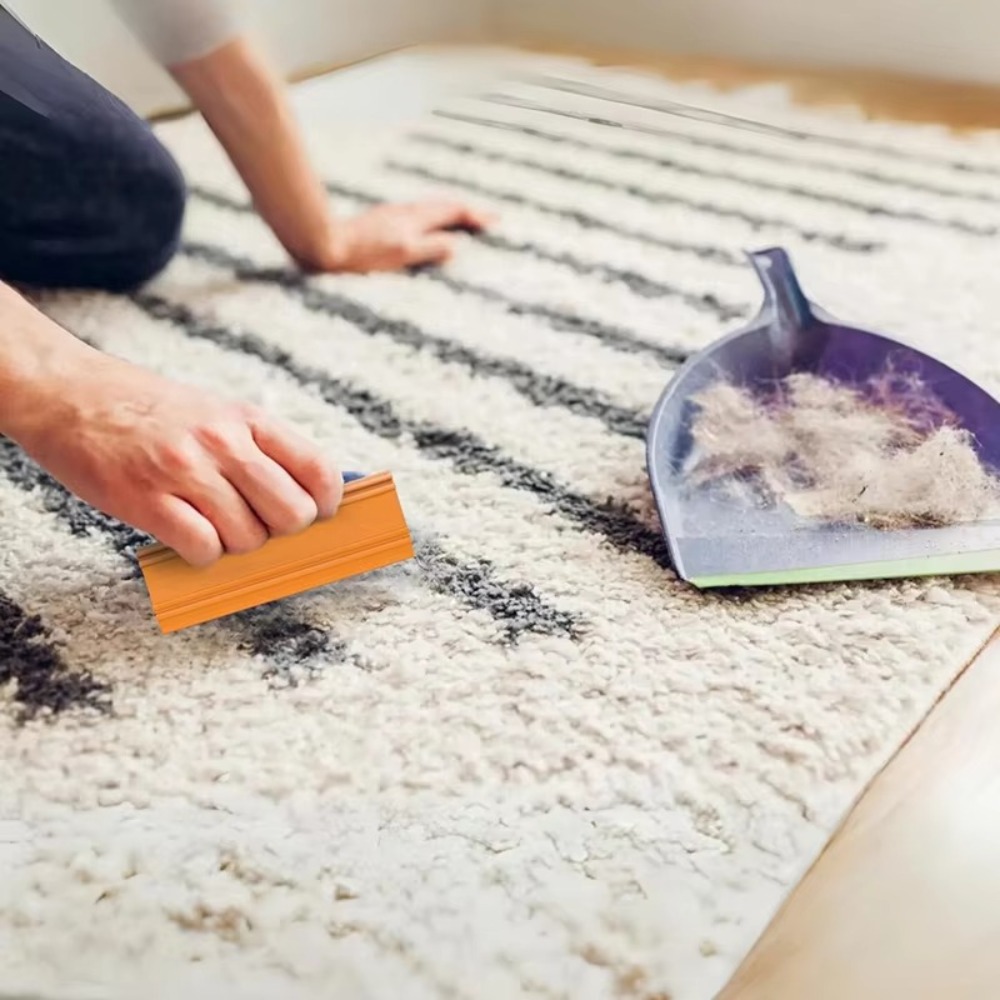 Langlebiger tragbarer Tierhaar-Teppichschaber, Mini-Haarschaber mit leicht zu greifen, für Katzen und Hunde, Teppichschaber, Couch, multifunktionale Heimbedarf