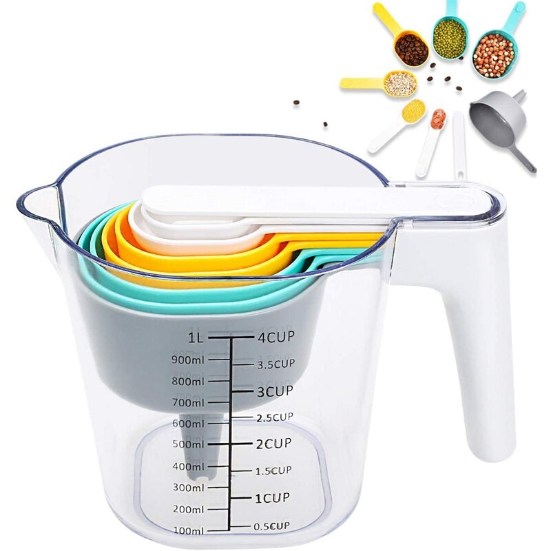 Moritz & Moritz Cup measuring cup 0.5 l – measuring cup set of measuring spoon set and measuring cup dishwasher safe – for cooking and baking with children