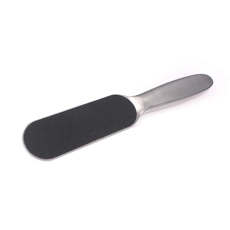 1Pc Stalen Dubbele Kant Voet Bestand Met 10Pcs Schuren Papers Raspende Eelt Dead Skin Remover Pedicure Voetverzorging tool