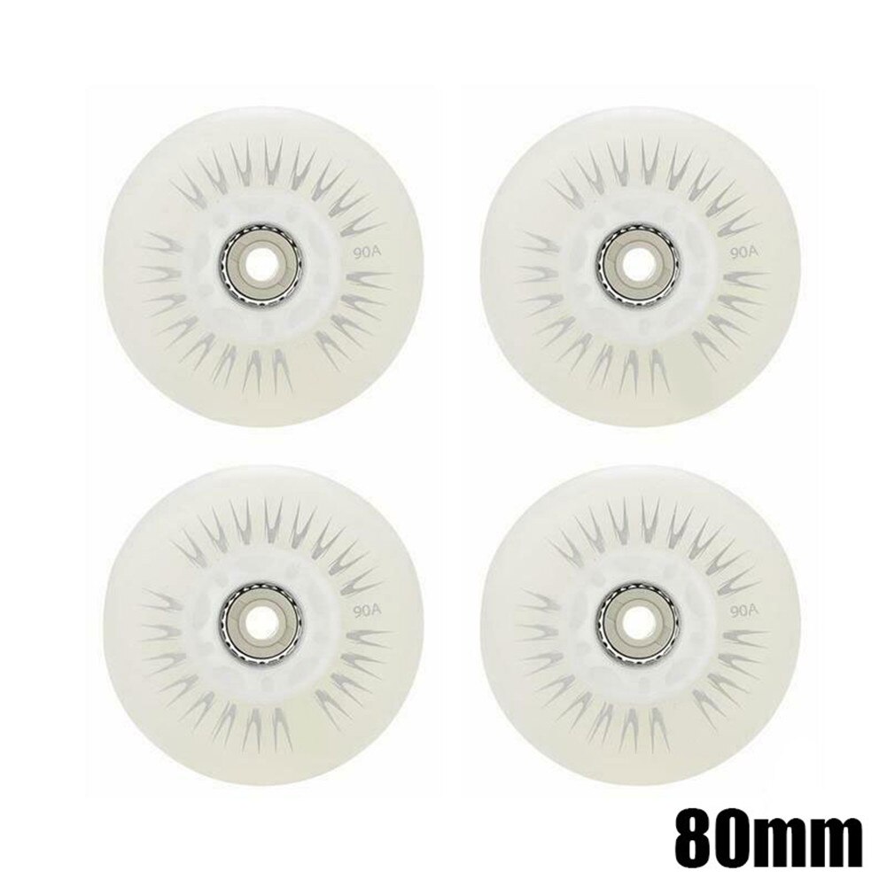 4Stck Blitz Inline Schlittschuh Räder 90A LED Beleuchtung skaten Räder 80 76 72 68 BN99