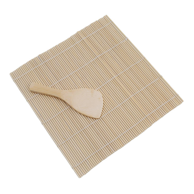 1Set Sushi Gereedschap Rolling Roller Bamboo Materiaal Mat Maker Diy Rijst Paddle Koken Gereedschap Keuken Accessoires