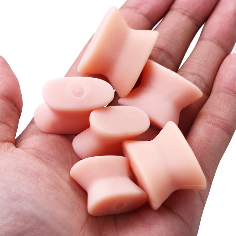 2Pcs Silikon Zehennagel Separatoren Teiler Teller Daumen Valgus Pediküre Corrector Fußpflege Bunion Knochen Daumen Valgus Schutz