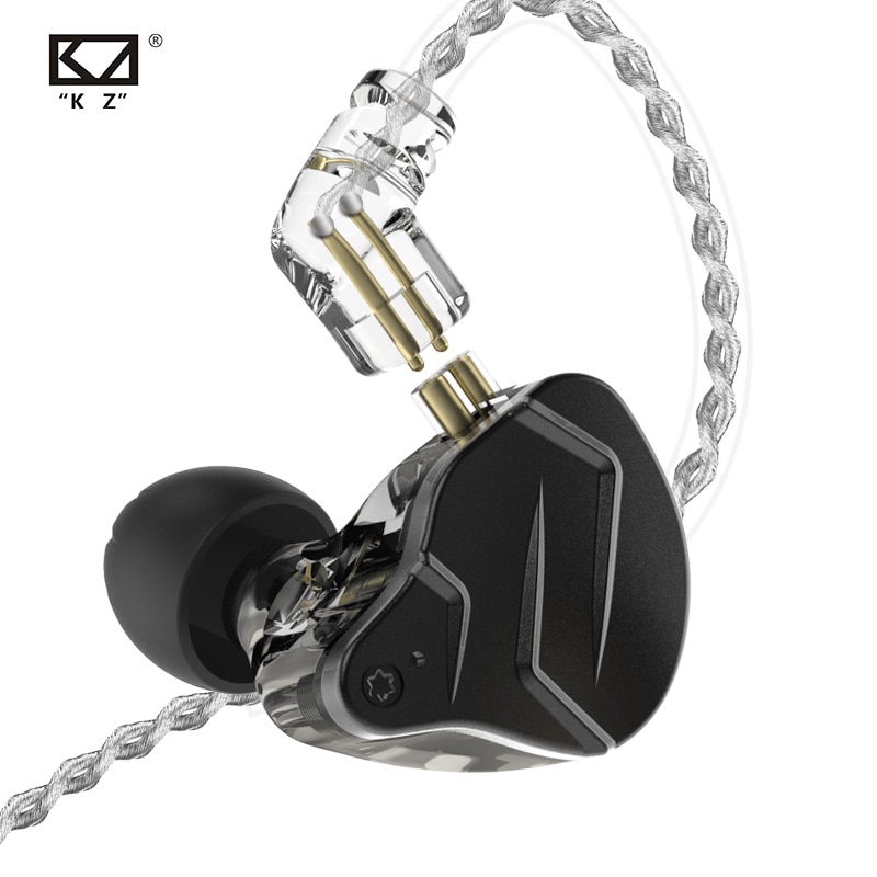 Kz zsn pro  x 1ba+1dd hybrid teknologi hifi metal i øretelefoner bas øretelefon sport støjreducerende headset kz zsn pro zst