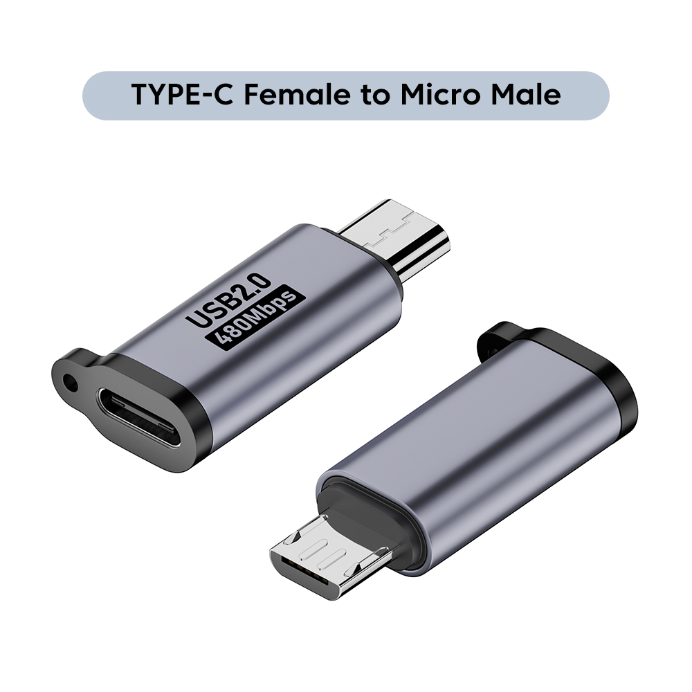 Adapter Micro USB na Type C Mini USB na USB C 480Mbps Szybkie ładowanie danych Złącze USBC na Lightning Adapter do iphone'a Android: green