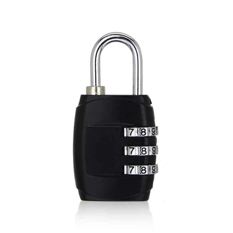 Luggage Travel Lock 3 Dial Travel Padlock Simple Door Lock Password Lock Combination for Luggage Suitcase Baggage Gym Locker