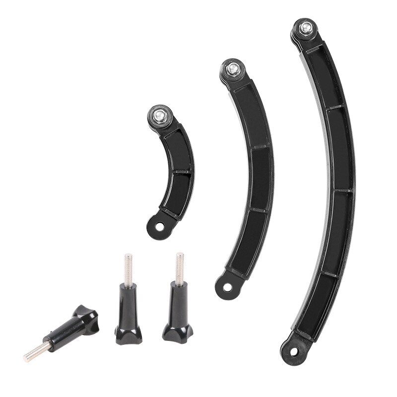 3 möglichkeiten Helm Verlängerung Arm Motorrad Helm Halterung Verstellbaren stechen Für GoPro Held 7 6 5 4 3 Xiaomi Yi kamera Zubehör
