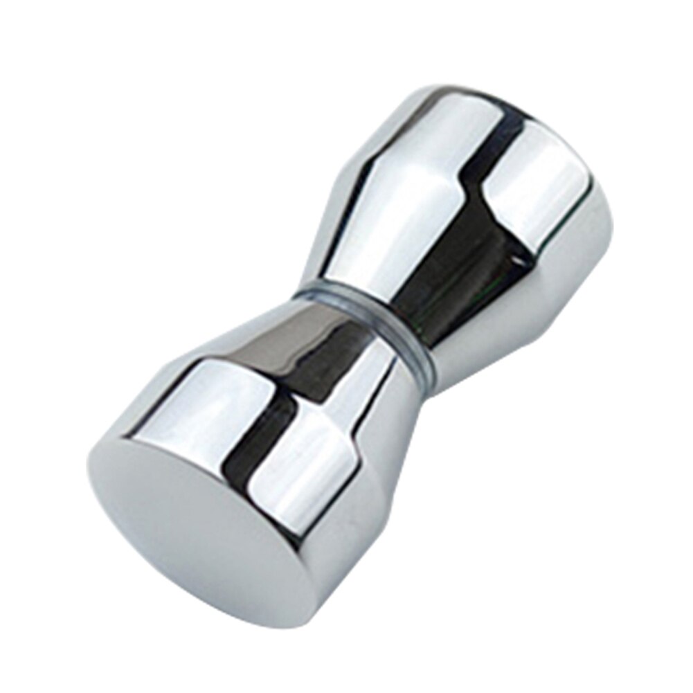 Manija de puerta de acero inoxidable, pomo de puerta de cristal individual de 1,18 pulgadas de diámetro, tirador de ducha de baño, herramientas de ferretería