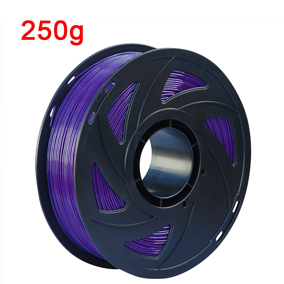 3D Printer Filament 1.75mm 250G TPU 3D Plastic Printing Filament Flexible Filament Printing Materials Gray Black Red Color: Purple