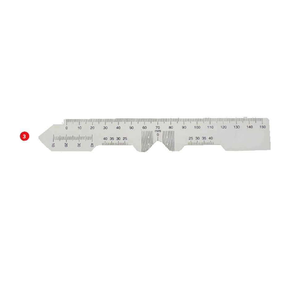 50pcs Plastic pd ruler, pupil distance ruler: 3