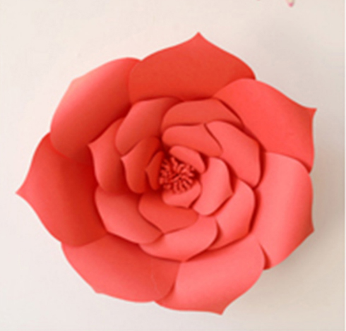 Baby shower 30cm vägg bakgrund blommor papper blommor bröllop dekoration diy konstgjord blomma ros papper hantverk bröllop blomma: 30cm röda