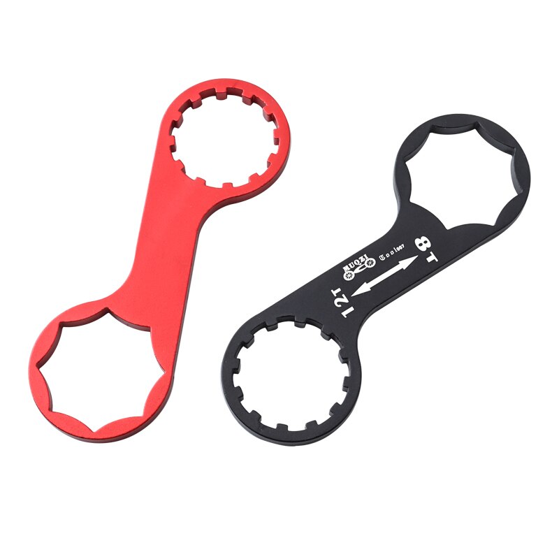Muqzi gaffelkapslenøgle mtb cykelgaffel reparationsværktøj fjernelse af monteringsnøgle til suntour ophængsgaffel xcm xcr xct rst osv.