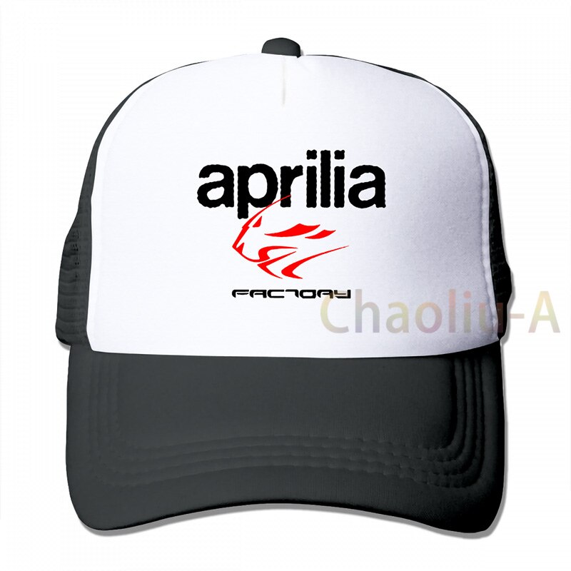 Aprilia Factory Motorbike Baseball cap men women Trucker Hats adjustable cap: 3-Black