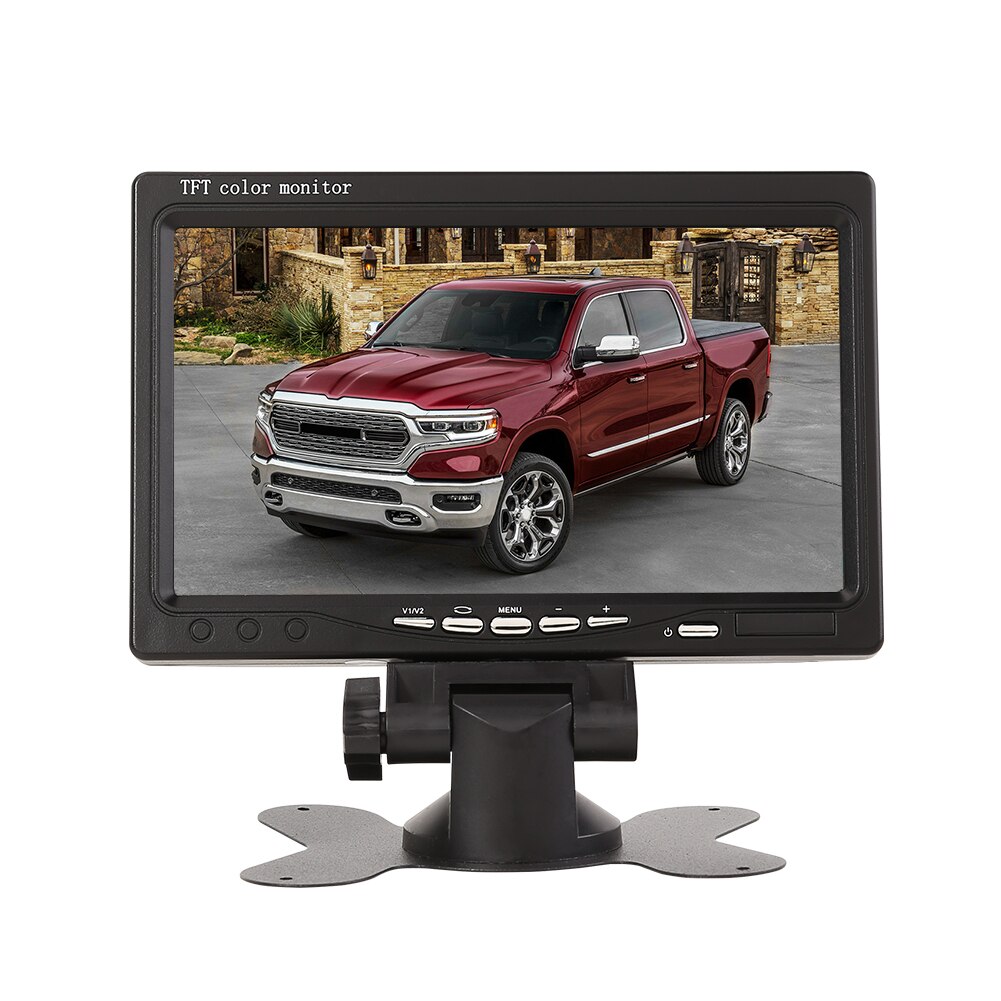 Car Monitor 7 inch TFT LCD Screen Monitor 2 Way Video Input PAL/NTSC Monitor for Car Rearview Home Security Surveillance Camera