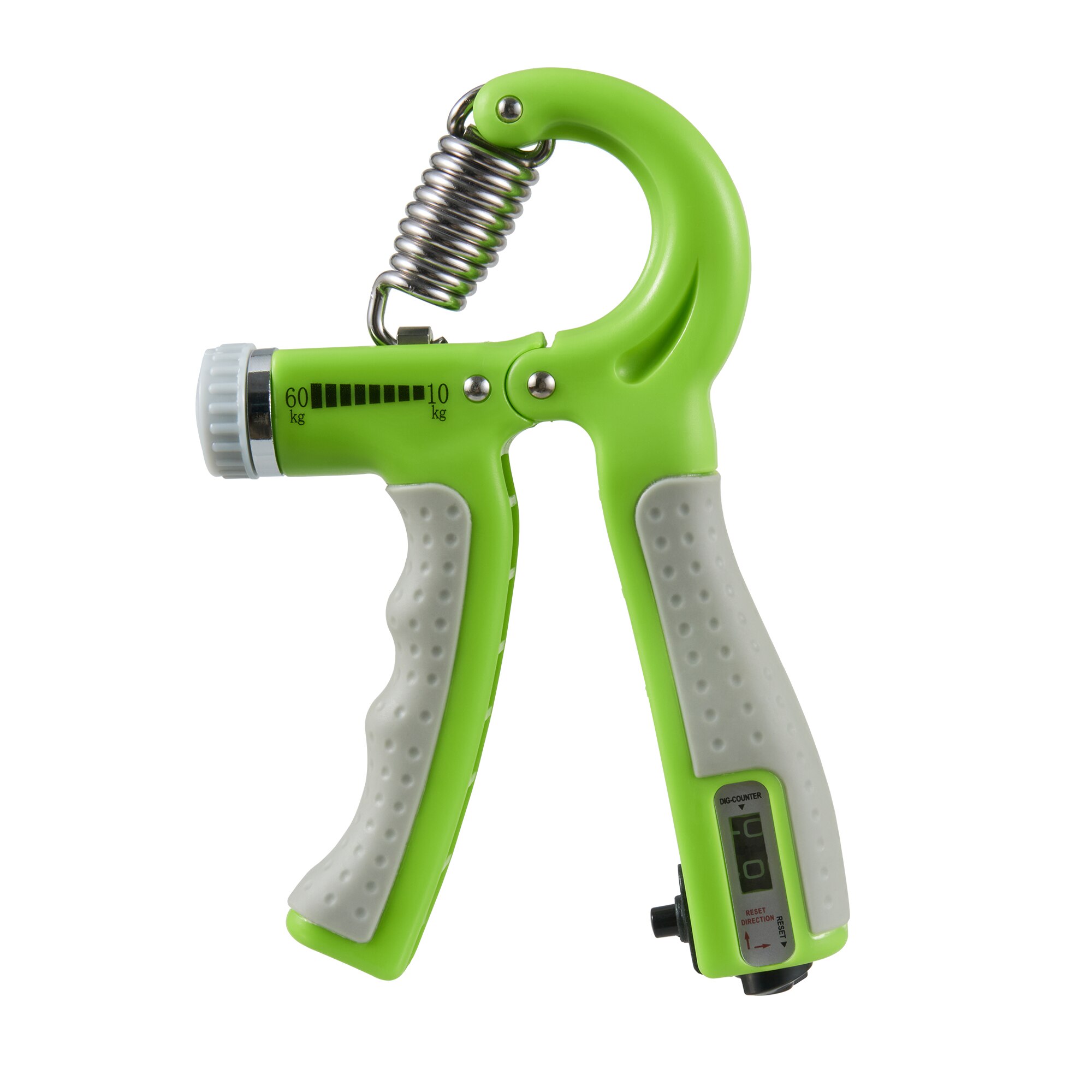 R-Shape Adjustable Hand Grip Sports Strength Countable Exercise Strengthener Gripper Spring Finger Pinch Carpal Expander: Count green