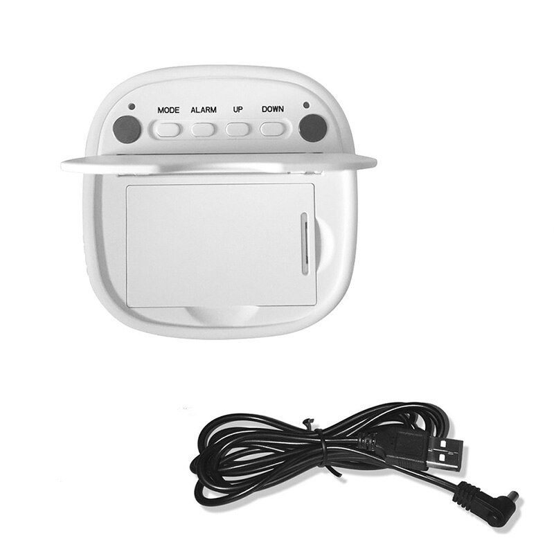 Led Digital Clocks Travel Snooze Alarm Clock Dimming Touch Magnet Electrontic Clock Home Screen Silicone Voice Control Clock