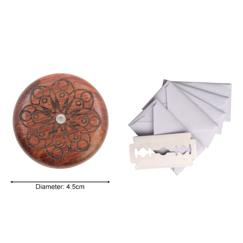 1Pcs Kitchenware Bread Scoring Cutter Portable Round Shape Baking Tool Wooden/Metal Non-slip Decorative Pattern Kitchen DIY Mold: Pattern 1