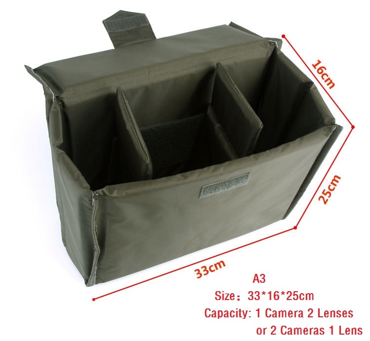 Camera Insert Bag Dslr Camera Mirrorless Bag Padded Insert Digital Photo Waterdichte Nylon Camcorder Tassen Voor Nikon Sony Canon