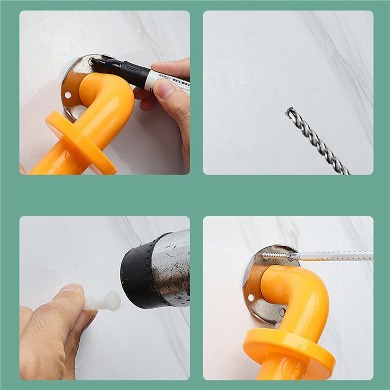 Badkamer Leuningen Voor Ouderen -Resistente Gehandicapten Badkamers Obstakelvrije Toiletten Antislip Veiligheid Wc Handgrepen