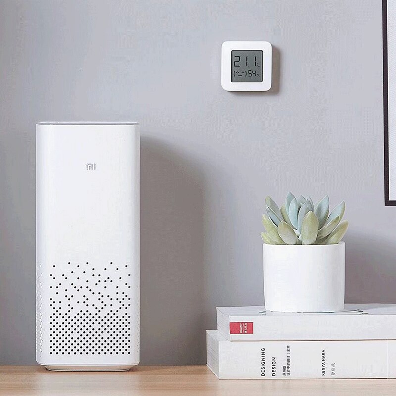 Xiaomi-termómetro Digital Mijia 2 con Bluetooth, higrómetro inteligente inalámbrico con pantalla LCD, Sensor de humedad y temperatura