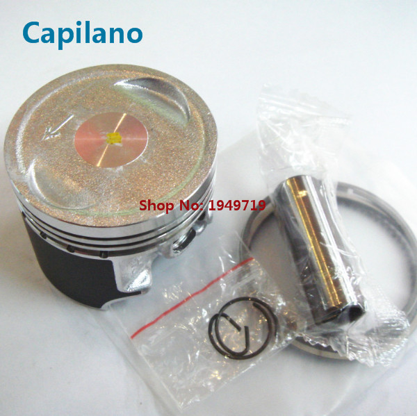 motorcycle piston with piston ring piston pin AN125 for Suzuki 125cc AN 125 engine cylinder spare parts 52mm diameter