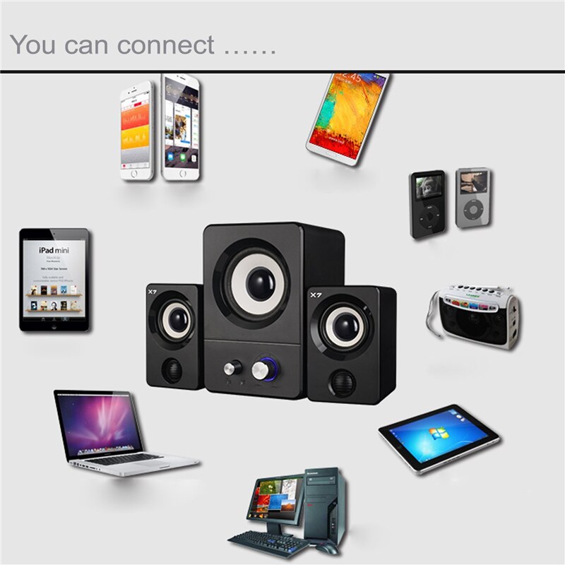 Notebook Desktop-Computer Mini Lautsprecher USB Powered Audio Multimedia Home Computer Lautsprecher Aktive Multimedia Stereo Subwoofer