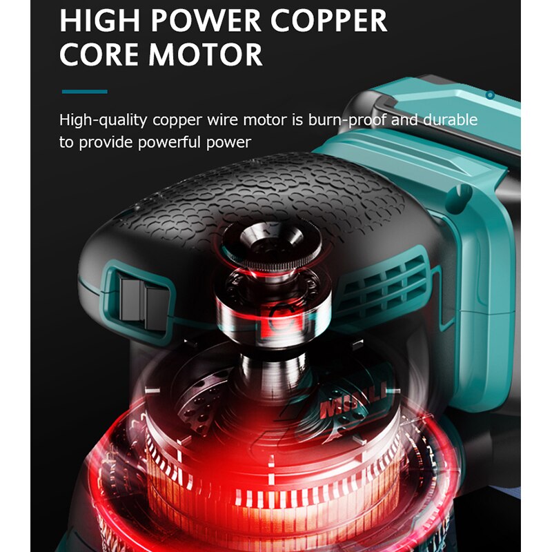 Brushless Random Orbit Electric Sander 125mm Wood Grinder Polishing Sanding Machine 3 Speed For Makita 18V Battery No Battery