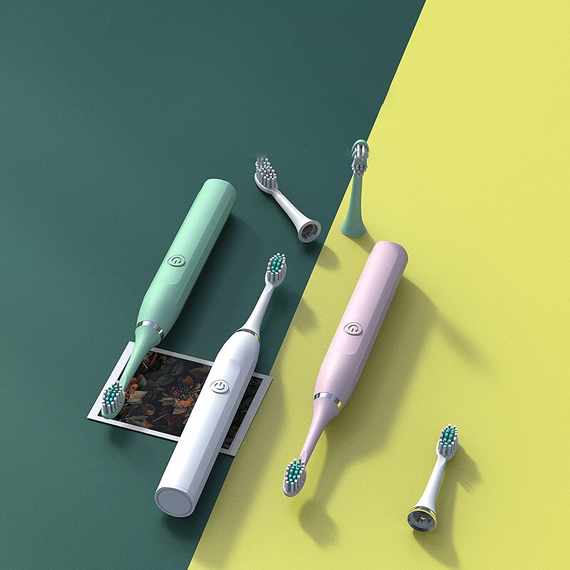 Ultrasound Electric Toothbrush Smart Tooth Brush Ultrasonic Automatic Fast Rechargeable Soft Electronic Washable Toothbrush