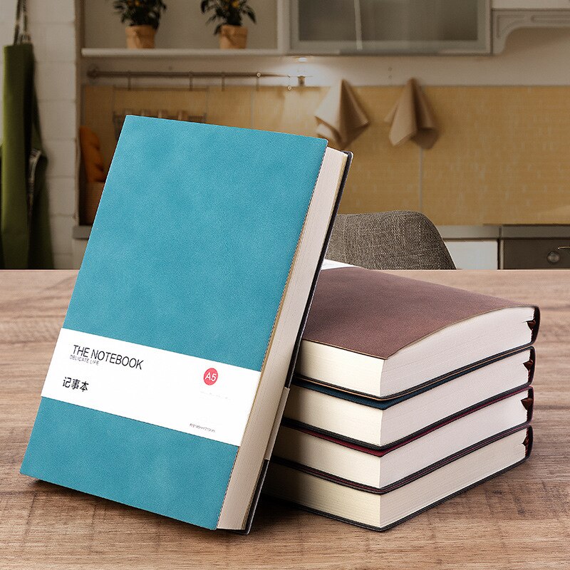 Notebook Business Thickened A5 Soft Leather Conference High-grade Exquisite Work Notebook Office Retro
