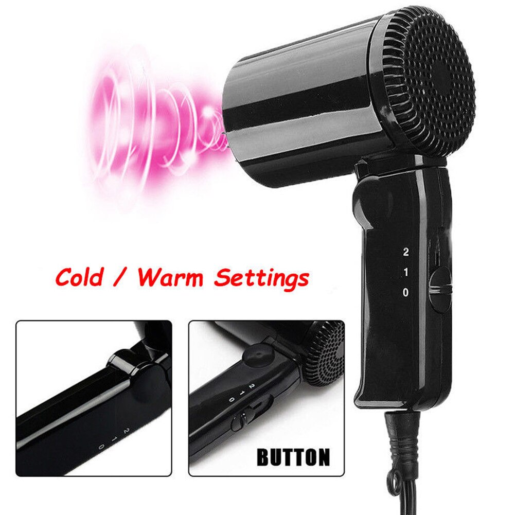 12V składana suszarka robić włosów suszarka robić włosów odmrażacz podróż karawana przenośny kemping 12V samochodowa suszarka robić włosów automobilowy urządzenia elektryczne