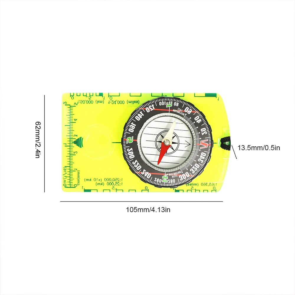 Outdoor Camping Digital Compass Acrylic Map Reading Navigation Proportional Footprint Travel Hiking Compass Tools travel kits