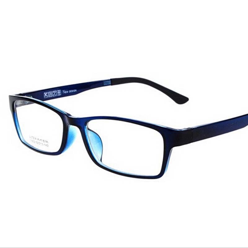 Wolfram Kohlenstoff Stahl TR90 Brille Rahmen Für Frauen Männer Brillen Optische Rahmen Mit Kunststoff Linse Gläser Rahmen 1302: C5 transparent Blau
