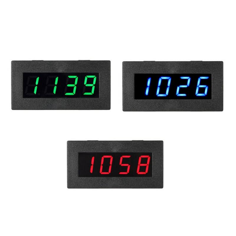 1 stk universal 4 led digital frekvensomformer hastighedsmåler omdrejningstest 5-9999r/ m  dc8-15v c5 p 3 biltilbehør