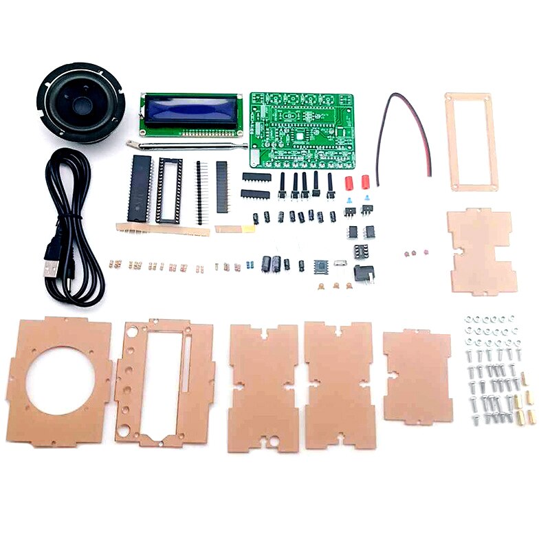 Kit électronique Radio 51 à monter soi-même, Machine sonore numérique FM à puce unique, indicateur de niveau pouvant bricolage contrôlé séparément: Default Title