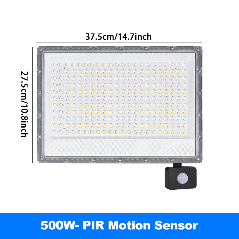 PIR Motion Sensor LED Flood Light Spotlight 220V Outdoor Projector 50W 100W 200W 300W 500W IP66 Waterproof Garden Floodlight: Red