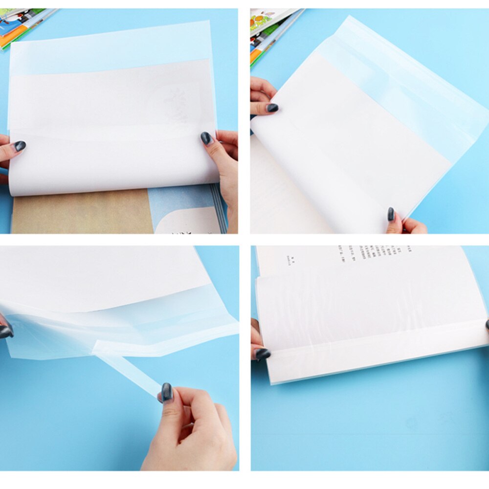 5pcs 16K Textbook Cover Clear Waterproof Plastic Exercise Book Note Book Film Protector